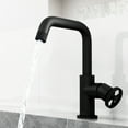 thumbnail image 2 of VIGO Cass Single Handle Single-Hole Bathroom Faucet in Matte Black, 2 of 14