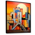 thumbnail image 2 of Designart "Dawn At The De Stijl Theater II" Theatres Floater Framed Canvas Wall Art, 2 of 5