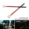 thumbnail image 4 of Timpani Mallet, 2 Pcs  Alloy Body Timpani Mallet  Anti Slip Rubber Handle with Soft Wool Felt Head Percussion Stick, 4 of 7