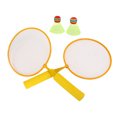 thumbnail image 3 of Yellow Badminton Racket, Portable 2Pcs Children Racquet Set Easy Grip  for Outdoor for 3 To 12 Kids, 3 of 8