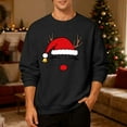 thumbnail image 2 of Men's Christmas Sweaters - Funny Christmas Sweaters for Men - Fun Holiday Pullovers,Black,S, 2 of 6