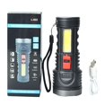 thumbnail image 1 of Powerful Torch Heat Dissipation Plastic Flashlight LED Electric Display USB Charging COB Side Light with Multi-function Switch for Emergency Home Lights Camping Outdoor, 1 of 8