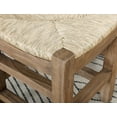 thumbnail image 4 of Alaterre Furniture Newport 26 in. Wood Counter Height Stools, Set of Two, Space-Saving Design with Natural Seagrass Rush Seats, Brown, 4 of 9