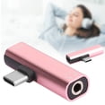 thumbnail image 1 of 2Pcs 2 in 1 Type C Adapter, Type C to 3.5mm Assist Audio Cable, Wire Charger Headset Distributor Adapter, 1 of 7
