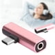 thumbnail image 5 of 2 uds 2 en 1 TypeC a 3,5mm Cable de audio de asistencia cargador de cable adaptador distribuidor de auriculares (rosa), 5 of 5