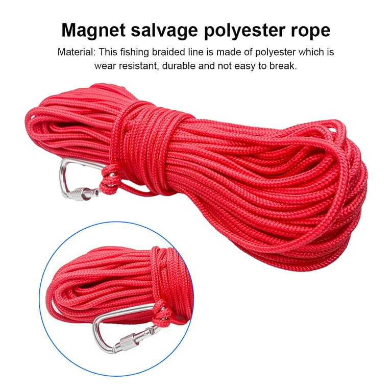 Thinsont 4mm Diameter Fishing Braided Line Rope Portable Multi-functional  Outdoor Waterproof Strap Safety Lock Clothesline Jigging 4mmx20m
