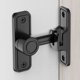 thumbnail image 4 of ckepdyeh - Pestillos de puerta resistentes de 90 grados para puerta de granero, cerradura antirrobo para puerta corrediza, color negro, 4 of 8