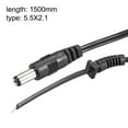 thumbnail image 2 of Uxcell 10 Pack 1.5M/5FT,5.5mm x 2.1mm 1A Male Plug DC Power Adapter Connector Cable Cord, 2 of 3