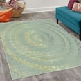thumbnail image 2 of Mandala Decorative Rug, Circle Universe and Cosmos Esoteric Oriental Flower Pattern of Image Print, Quality Carpet for Bedroom Dorm and Living Room, 6 Sizes, Dark Sea, by Ambesonne, 2 of 4