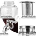 thumbnail image 7 of Zulay Kitchen 1 Gallon Cold Brew Coffee Maker with Thick Glass, Stainless Steel Mesh Filter and Spigot - Iced Coffee Maker, Cold Brew Pitcher & Tea Infuser, 7 of 7
