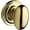 Gold, variant on Baldwin Reserve Hdelltrr141 Half Dummy Ellipse Knob and Traditional Round Rose Bright Nickel Finish