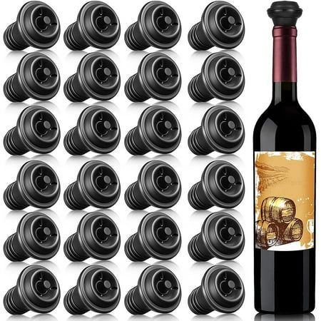 

24pcs Wine Stoppers Resealable Wine Pump Vacuum Stoppers Vacuum Wine Stopper Silicone Wine Saver Vacuum Stoppers Practical Wine Saver Stoppers for Kitchen Supplies Bottle Tools