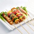 thumbnail image 2 of Bamboo Skewers, 12 Inch Bamboo Sticks Shish Kabob Skewers, Grill, Appetizer, Fruit, Corn, Chocolate Fountain, Cocktail, Art, Set of 100 Pack, 2 of 12