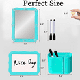 thumbnail image 3 of Blue Locker Accessories Set with Magnetic Whiteboard, Locker Mirror, Pen Holder, Markers, Back to School Essential Locker Kit, 3 of 4