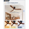 thumbnail image 3 of Ventilador de Techo Fanbulous de 52" Nogal con 3 Aspas y Control Remoto, 3475 CFM, 3 of 9