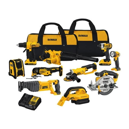 Dewalt DCK1020D2 20V MAX Lithium-Ion 10 Tool Combo Kit