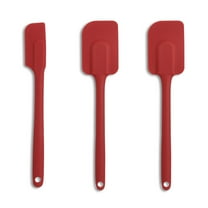 Mrs. Anderson’s Baking Silicone Spatula Set, Nonstick Flexible and Heat-Resistant, Red, 2-Piece Set