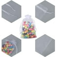 thumbnail image 3 of 100PCS Organza Bags,4x6in Sheer Drawstring Gift Bags, Organza Jewelry Pouches, Jewelry Gift Bags, Packaging Bags for Party, Jewelry, Festival, Bathroom Soaps, Makeup Organza Favor Bags (White), 3 of 8