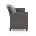 thumbnail image 6 of Muse & Lounge Co. Fields 48" Outdoor Patio Loveseat Sofa in Gray Wicker / Rattan, 6 of 8