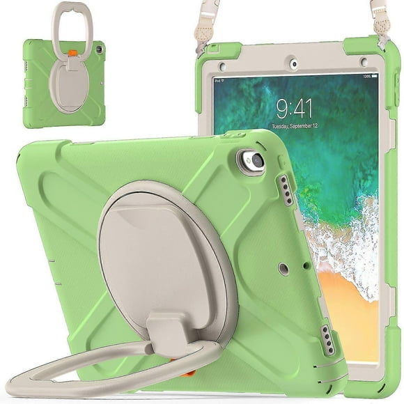 Color Matching Case For Ipad Pro 12.9 Inch 2020 With Big Adjustable Ring Stand, Pen Holder, Shock Protection Cover