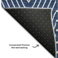 thumbnail image 5 of Addison Rugs Mayfield Premium Machine Washable Transitional Geometric Navy Rectangle Rug, 8' x 10', 5 of 6