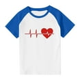 thumbnail image 4 of Sentuca Boys Shirts, Short Sleeve Plush Feel T Shirts, Casual Valentines Day Graphic Tees Size 5 Years, 4 of 8