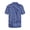 Blue Abstract Geometric Design, variant on Colorful Pineapple Pattern Men's Casual Short Sleeve Button Shirt, Comfort Men's Short Sleeve Shirt Men's Short Sleeve Button Down Shirt for Travel Beach