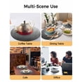 thumbnail image 2 of 13 Inch Round Placemats Set of 4, Grey Ombre Non Slip Heat Insulation PP Table Mats, Contemporary Gradient Abstract Art Washable Place Mats for Kitchen Dining Party Table Decor, 2 of 7