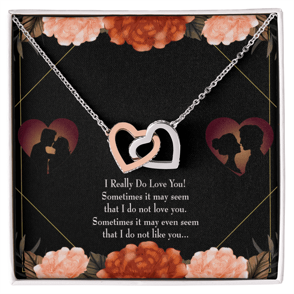 To My Girlfriend Really Love You English Inseparable Necklace