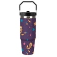 thumbnail image 3 of Tweety Double-walled Insulated Mug with Handle, Straw, and Leak-proof Stainless Steel Travel Coffee Mug 30oz, 3 of 6
