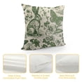 thumbnail image 4 of Nawypu Spring Green Pillow Covers Rabbit Bunny Floral Leaf Butterfly Botanical Plants Print Decorative Throw Pillows Easter Seasonal Pillow Cases Couch Bed Sofa Decor, 4 of 5