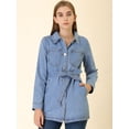 thumbnail image 2 of Chaqueta Vaquera Holgada Allegra K Azul Polvoriento XL, 2 of 6