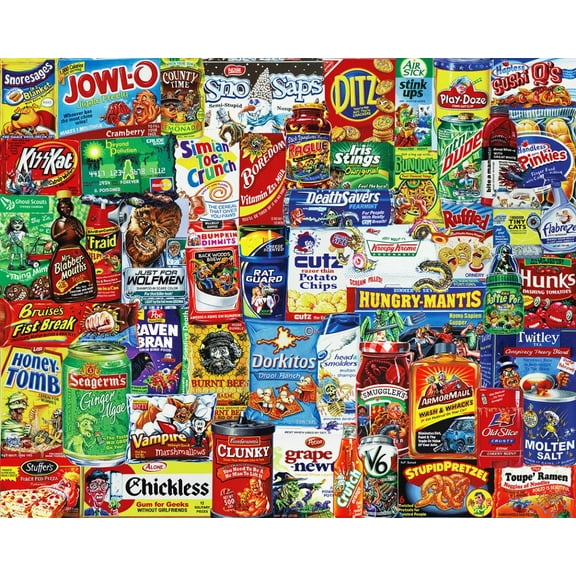 Springbok 500 Piece Looney Labels Jigsaw Puzzle for Adults and Family - Made in USA