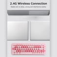 thumbnail image 6 of Mofii 2.4G Wireless Keyboard Mouse Combo 68 Keys Wireless Keyboard Ergonomic 3-gear Adjustable DPI Purple, 6 of 8