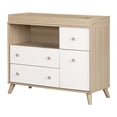thumbnail image 2 of South Shore Yodi Changing Table with Drawers and Open Storage, in Soft Elm and White, 2 of 14
