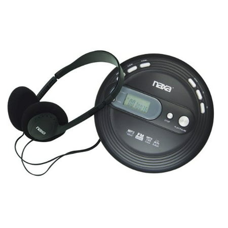 Naxa NAXNPC330B Naxa NPC330 Slim Personal Mp3/CD Player with FM
