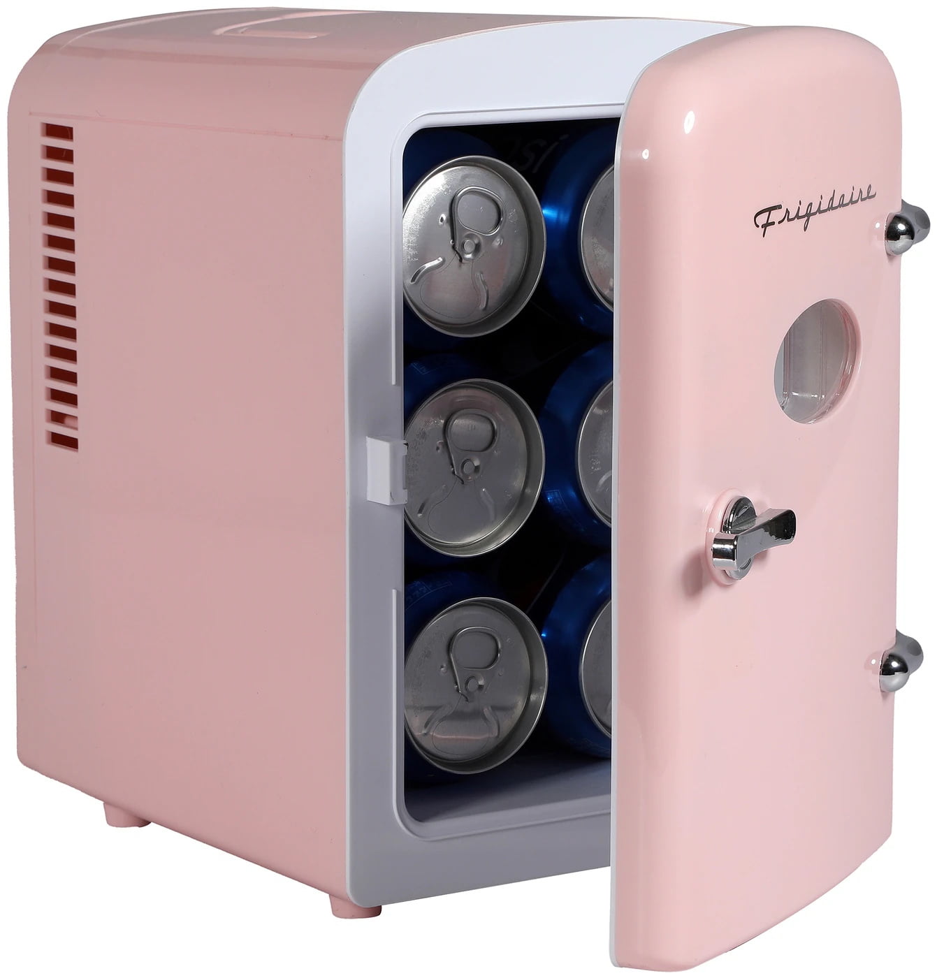 Restored Frigidaire, 6 Can/4L Mini Personal Fridge Cooler, EFMIS229, Pink (Refurbished)