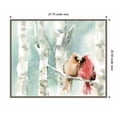 thumbnail image 3 of Amanti Art Christmas Cardinals Framed Canvas Wall Art Print, 3 of 7