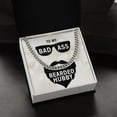 thumbnail image 6 of Husband Gift Necklace, To My Bearded Hubby, Birthday Gift Necklace, Cuban Chain Necklace, Anniversary Gift Necklace For Husband, Gift From Wife, 6 of 7