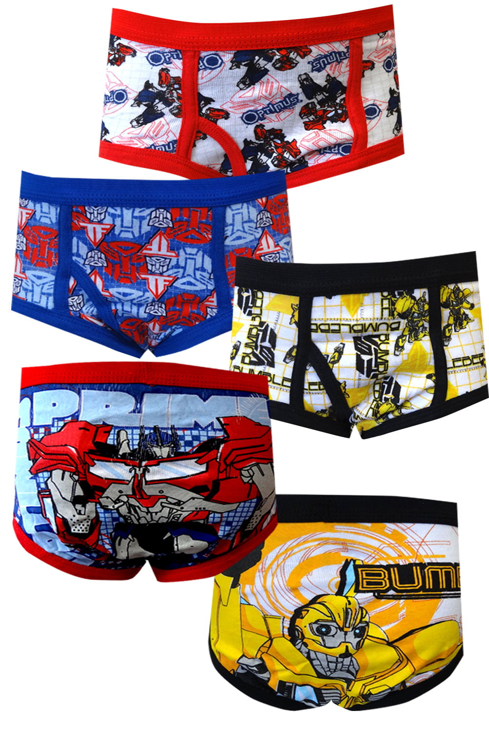 Briefs 6-Pack Size 6X Jellifish Kids Transformers Boys Underwear