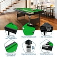 thumbnail image 6 of Acekid 3 in 1 Foldable Pool Table Portable Billiard Table For Adults Options Indoor Pool Arcade Game Table With Cues Balls Triangle Chalks For Family Gam Green 7FT, 6 of 8
