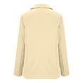 thumbnail image 6 of Bovxnpu Womens Casual Blazer Jacket Business Casual Outfits for Work, Long Sleeve Open Front Work Office Blazer Lapel Button Jacket, Women's Fashion Solid Button Suit Coat Casual Blouse S, 6 of 7