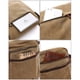thumbnail image 4 of Bolso de hombro para hombre de lona, bolso para hombre, bolso para portátil de 14 pulgadas, bolso de hombro/bolso mensajero/bolso bandolera, color caqui., 4 of 5