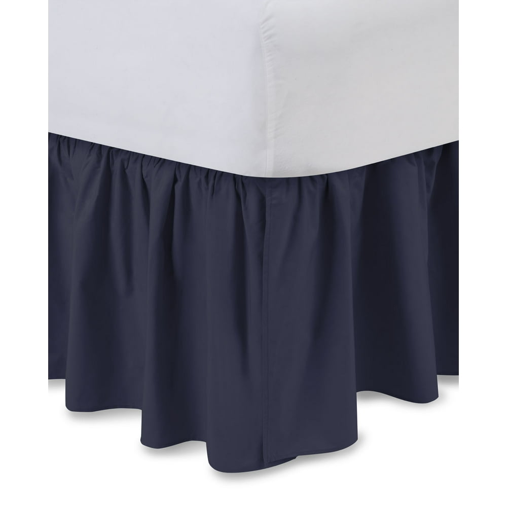 Harmony Lane Ruffled Bedskirt Twin XL, Pink, 21" Drop Dust Ruffle