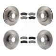thumbnail image 1 of Transit Auto Front Rear Disc Brake Rotors and Semi-Metallic Pads Kit for Car 2003 Cadillac Seville with Solid Rotor K8S-100783, 1 of 11
