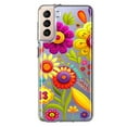 thumbnail image 1 of MUNDAZE Samsung Galaxy S22 Plus Shockproof Clear Hybrid Protective Phone Case Colorful Yellow Pink Folk Style Floral Spring Flowers Cover, 1 of 6