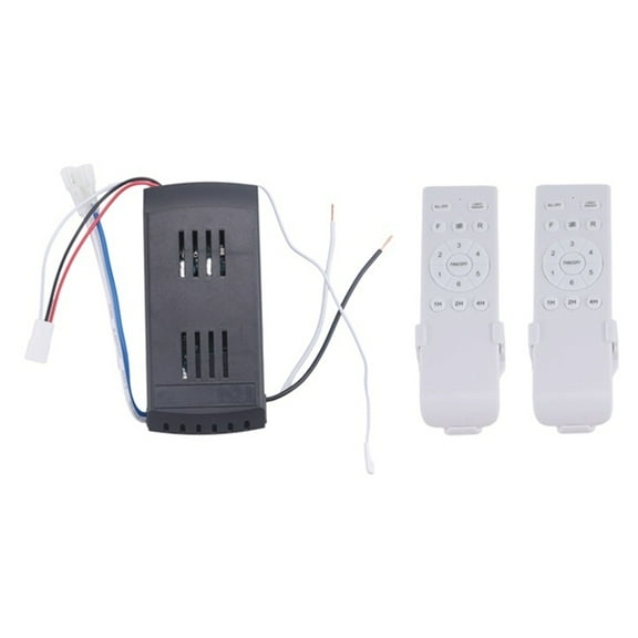 Universal Ceiling Fan Remote Control Kit 40W 6Speed Timing Function Replacement Remote for DC Ceiling Fans & Lights