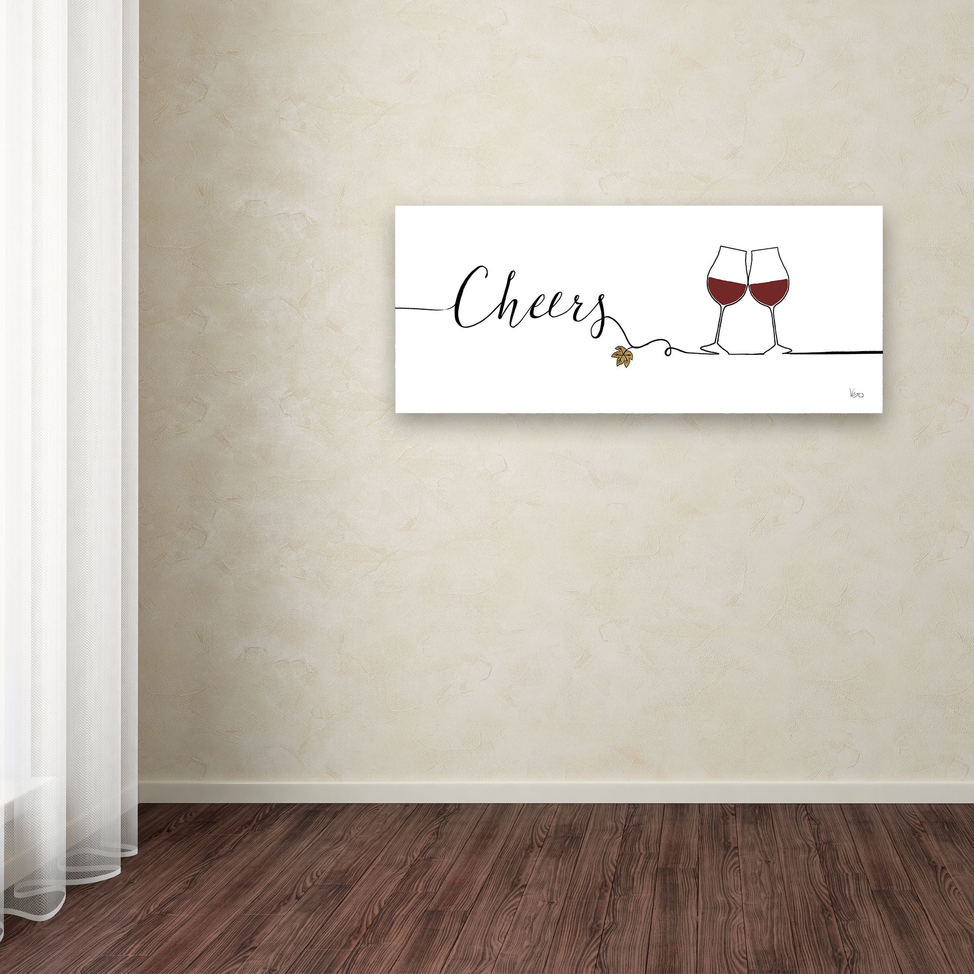 Trademark Fine Art 'Underlined Wine I' Canvas Art by Veronique Charron