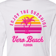 thumbnail image 4 of Inktastic Summer Enjoy the Sunshine Vero Beach Florida in Pink Long Sleeve Youth T-Shirt, 4 of 5