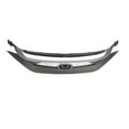 thumbnail image 5 of For 2016 2017 2018 Honda Civic Front Bumper Grille Hood Grill w/Chrome Trim, 5 of 5